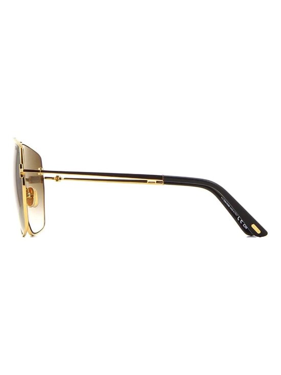 NEW TOM FORD SUNGLASSES STELLA TF1185 30B AVIATOR GOLD/BROWN EYEWEAR FT1185